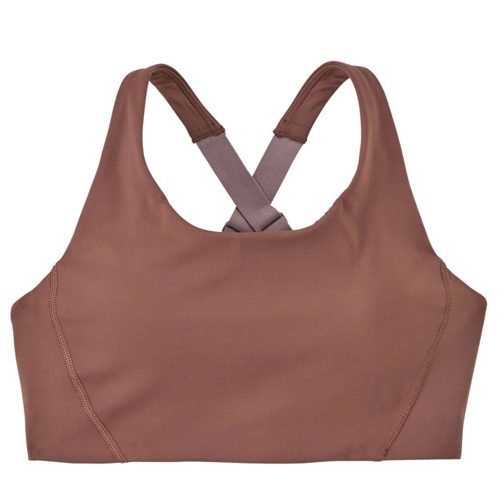 SALE! Girlfriend Collective‎ | Simone High Support Racerback Sports Bra Brown